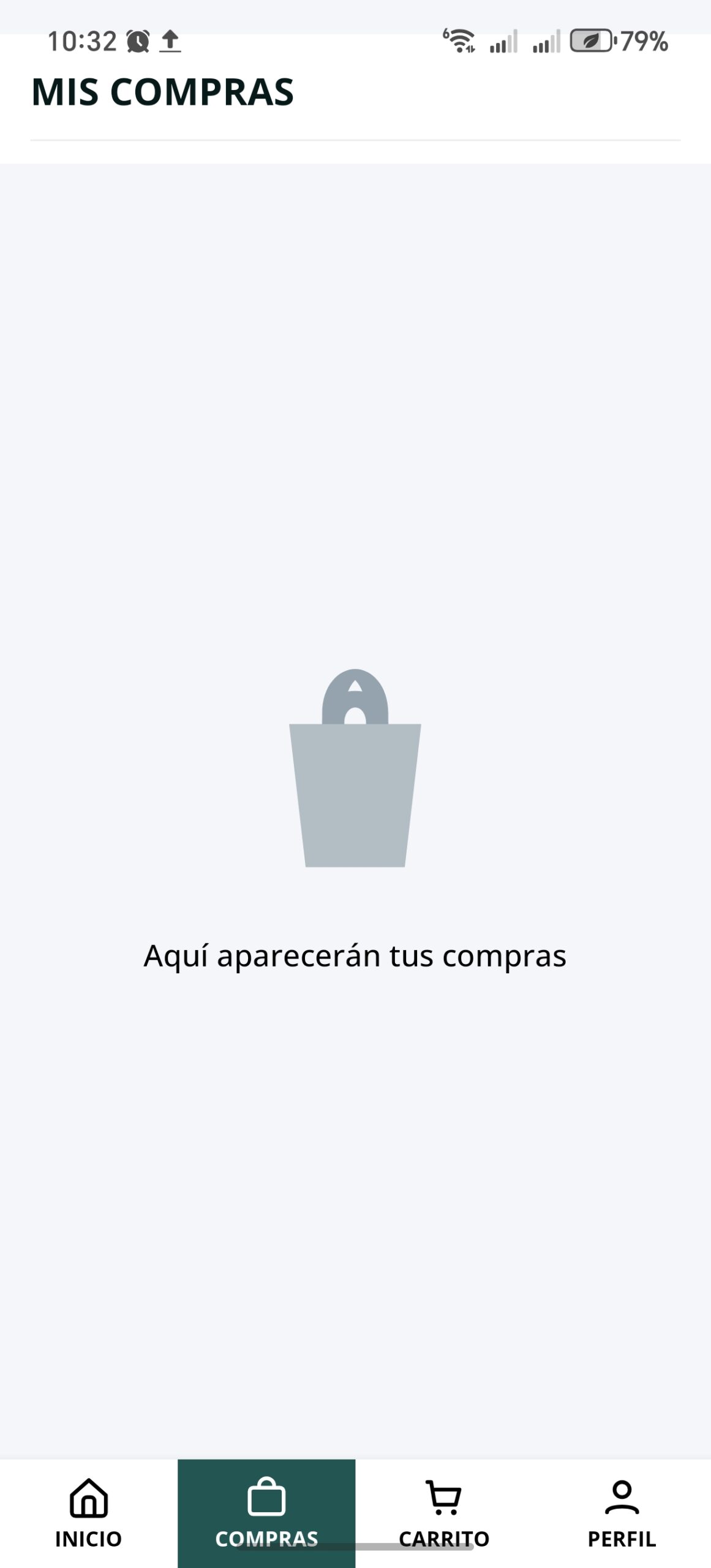 Sección Mis Compras de ShopKantuta